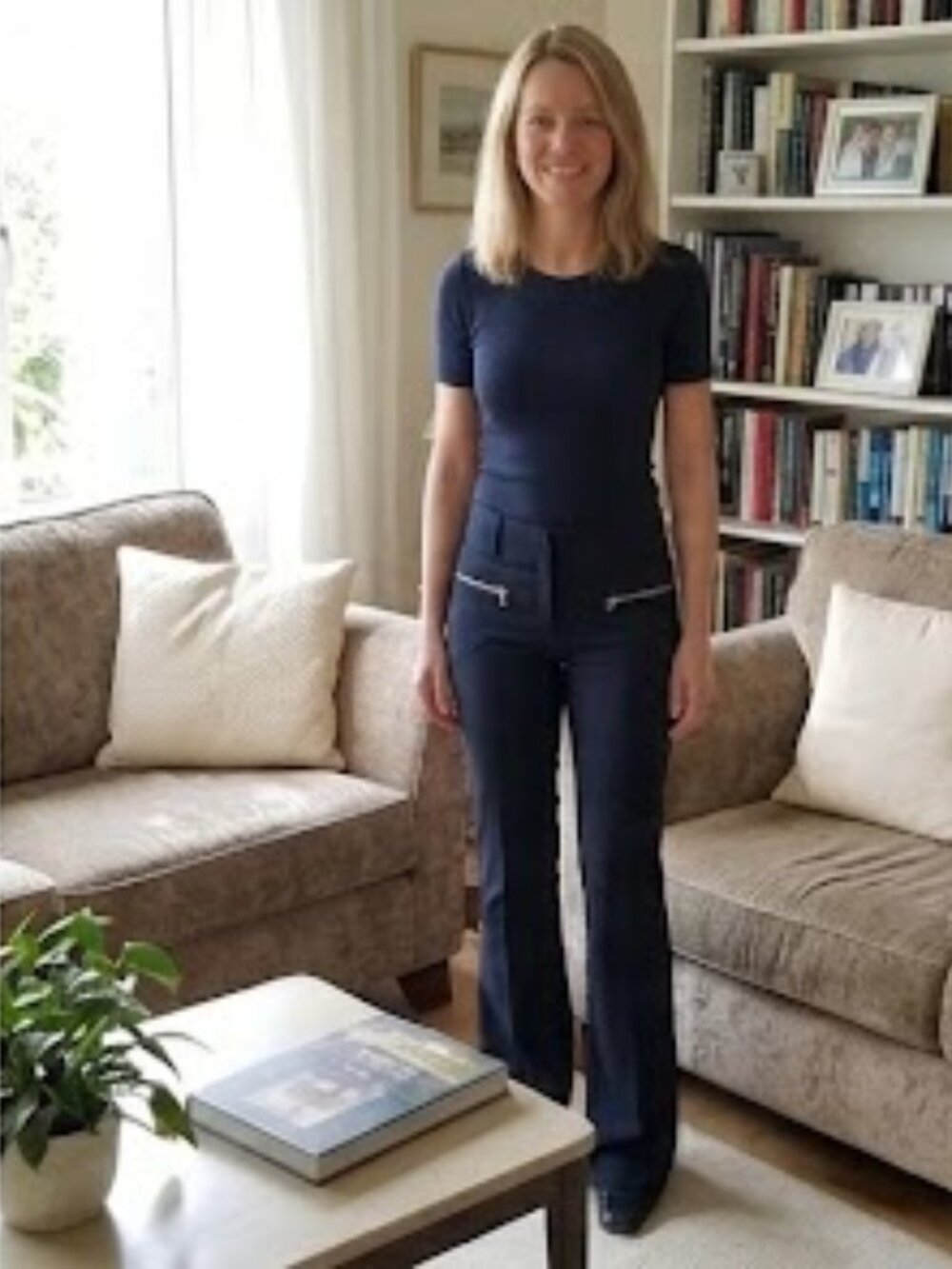 Sandra Angelozi Black Women's Pants